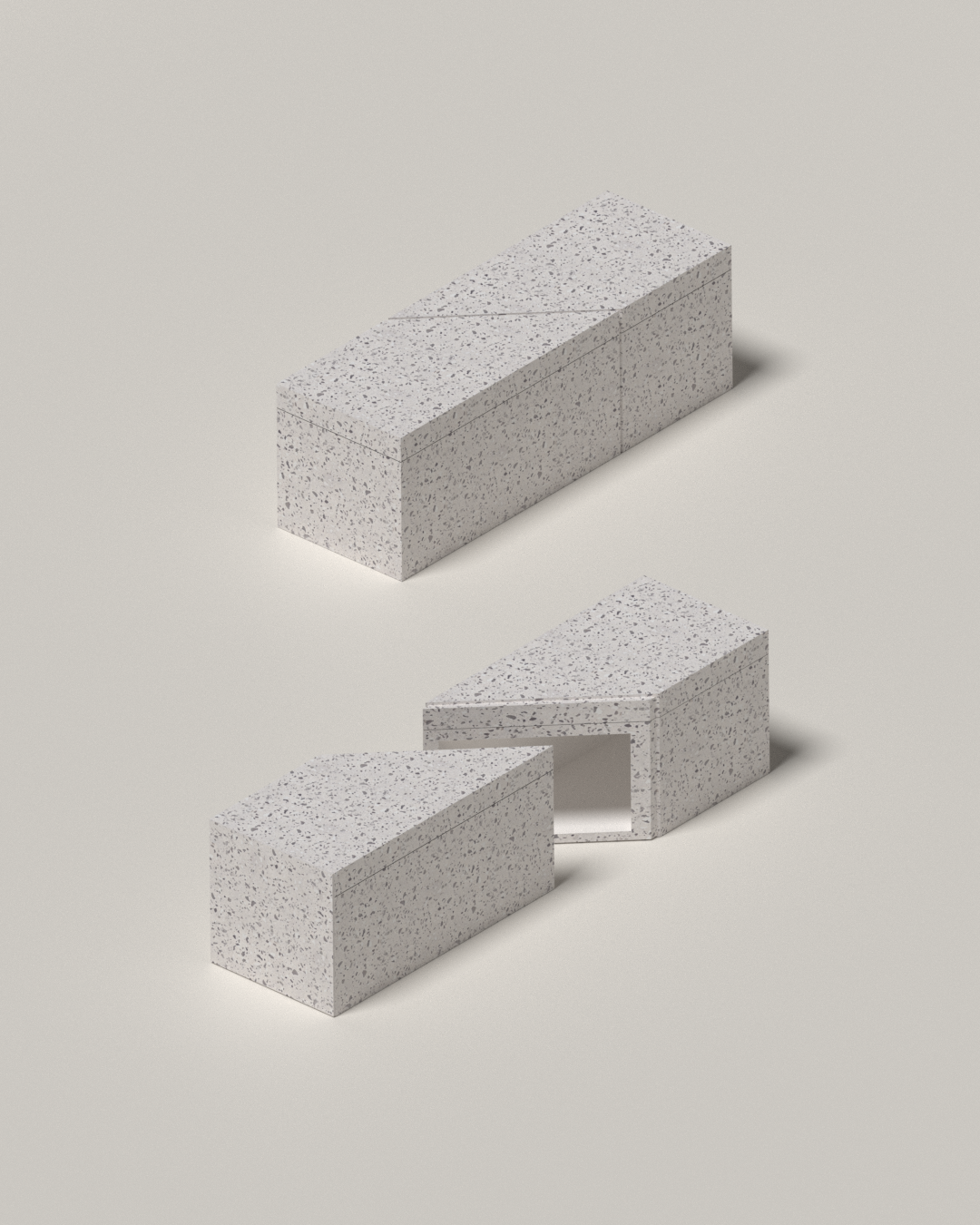 Mobilier modulaire linéaire intégré aux Prairies Saint-Martin à Rennes