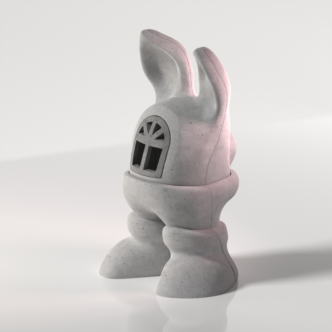 Détail de la lampe Padra et de ses proportions inspirées de l'Art Toy