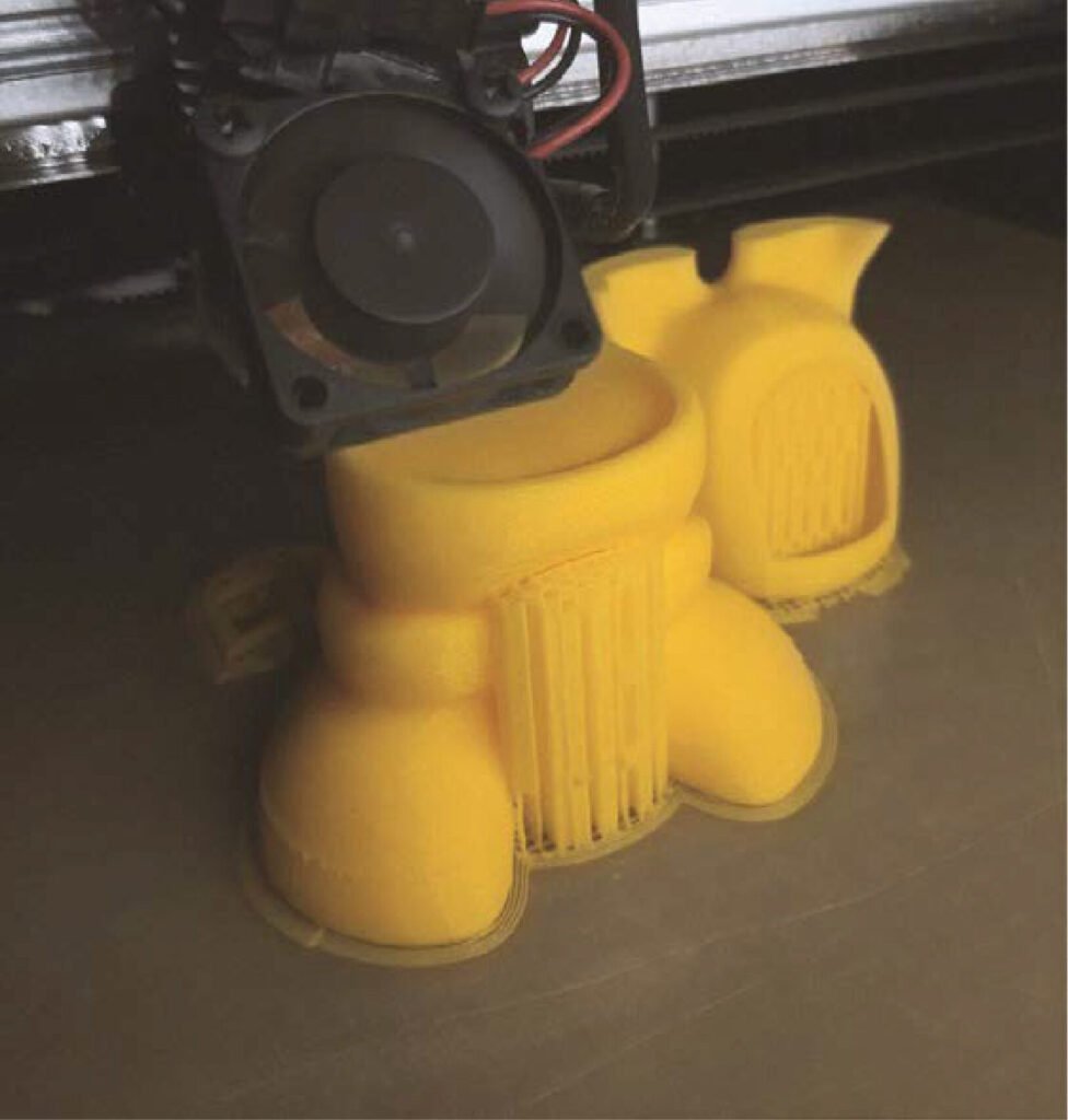 Test d'impression 3D pour le prototype de la lampe Padra